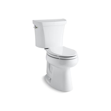 KOHLER Toilet, Floor Mounted Mount, Elongated, White 6393-0